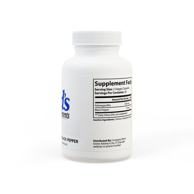 Ashwagandha and Black Pepper